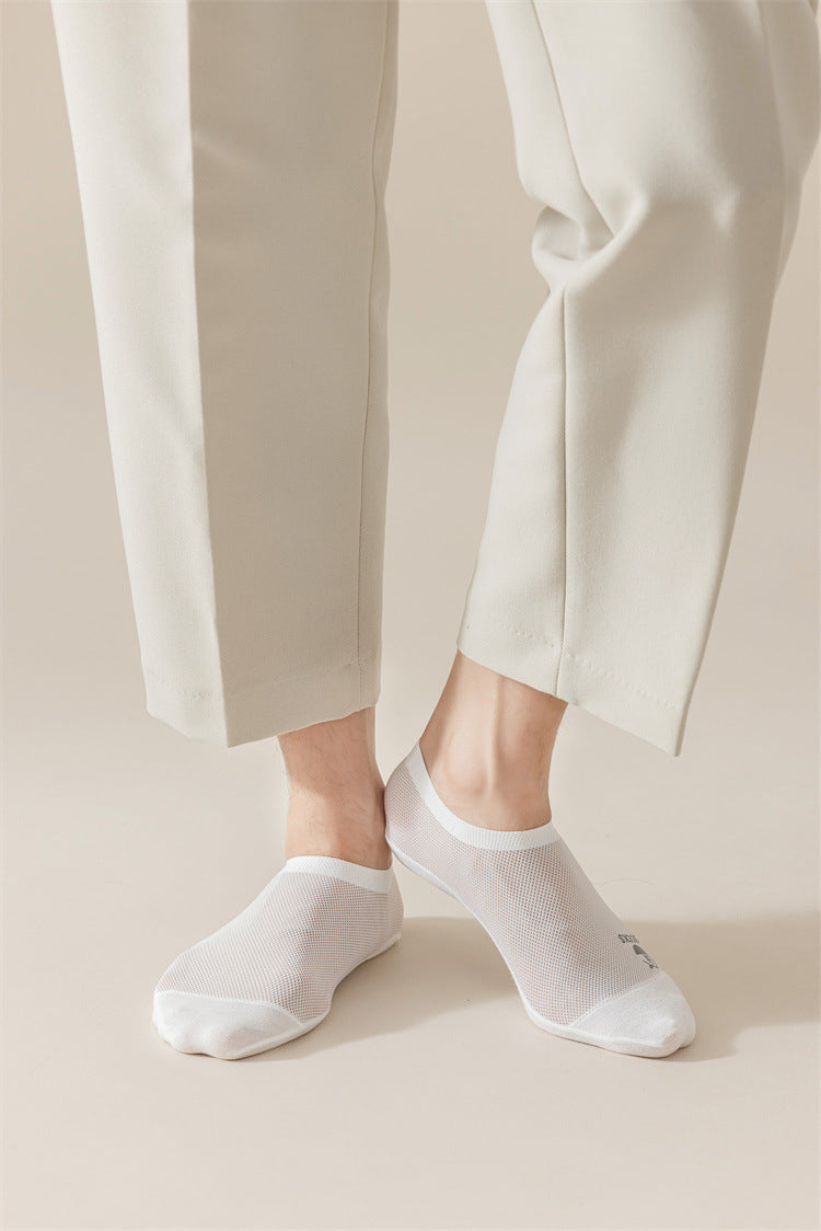 Summer Cool Comfort Socks: Breathable Mesh, Non-Slip Grip