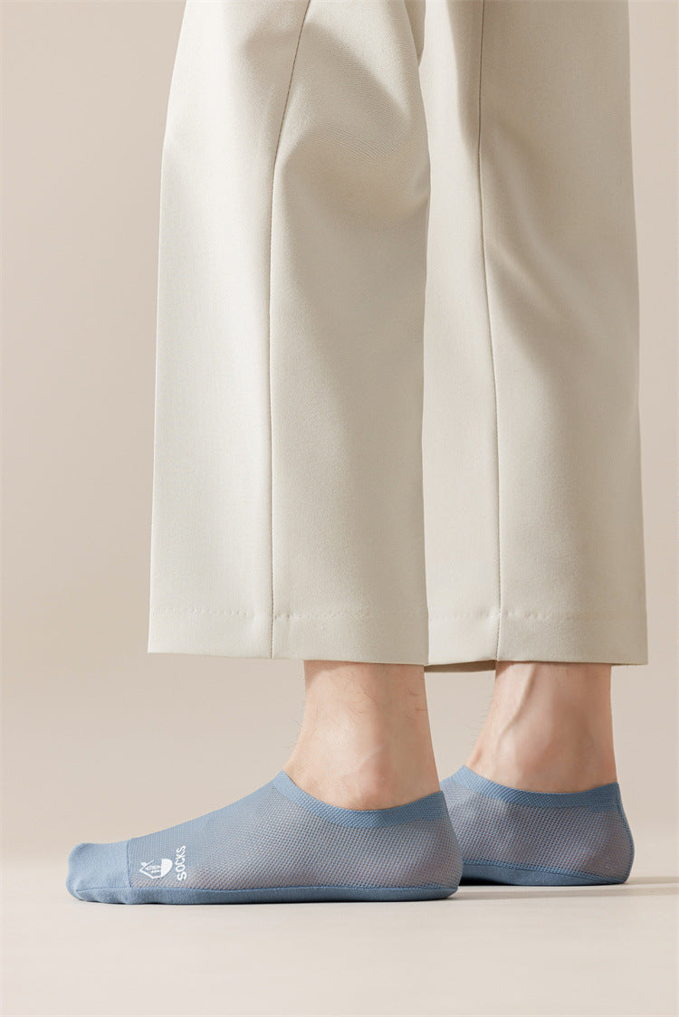 Summer Cool Comfort Socks: Breathable Mesh, Non-Slip Grip
