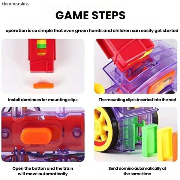 BlockChase – Race, Set, Domino | Instant Chain Reactions | Perfect for Little Hands