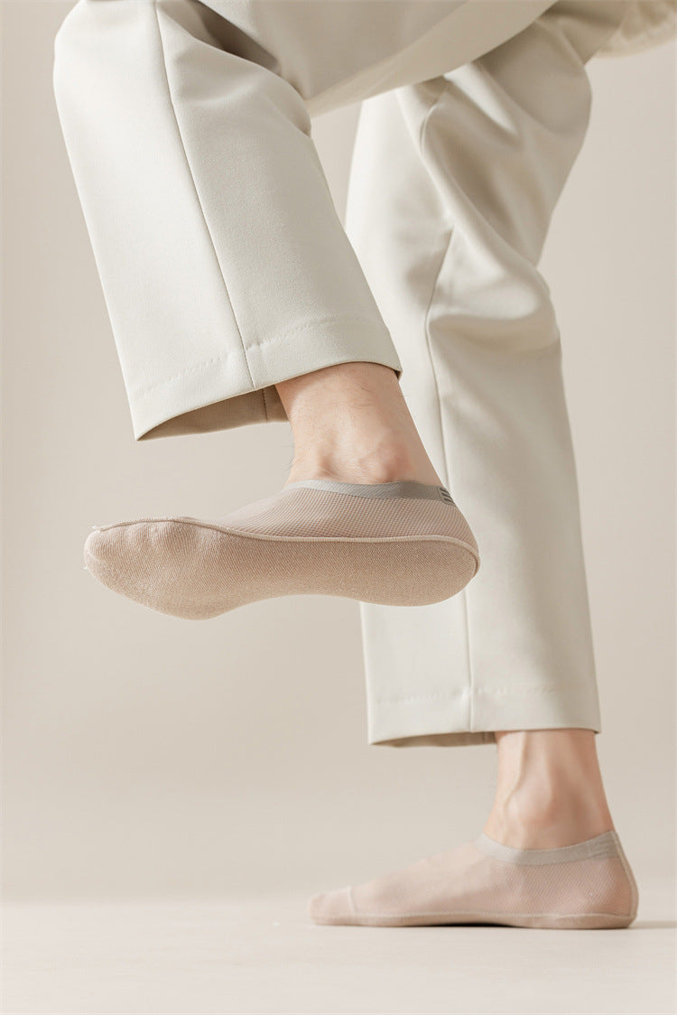 Summer Cool Comfort Socks: Breathable Mesh, Non-Slip Grip