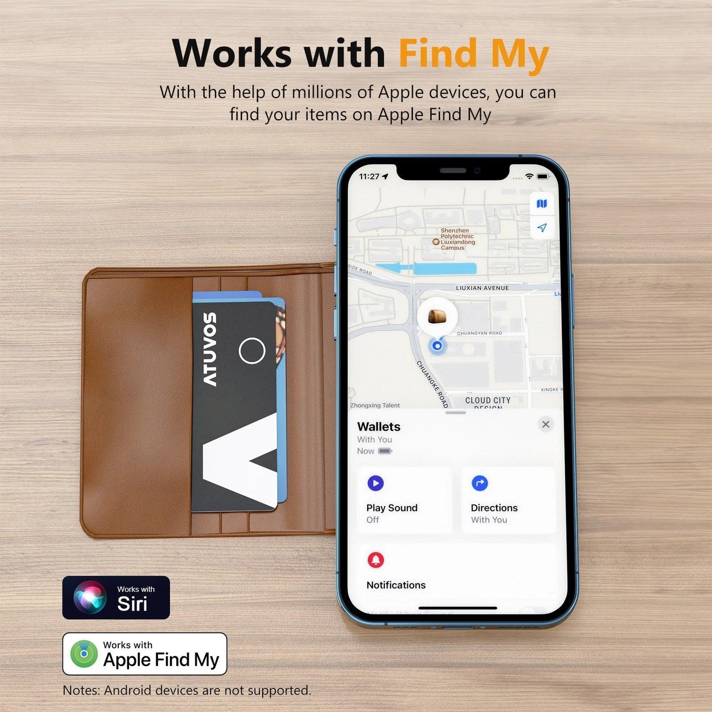 GPS wallet tracker CardTag (apple certified MFI) (ios only)