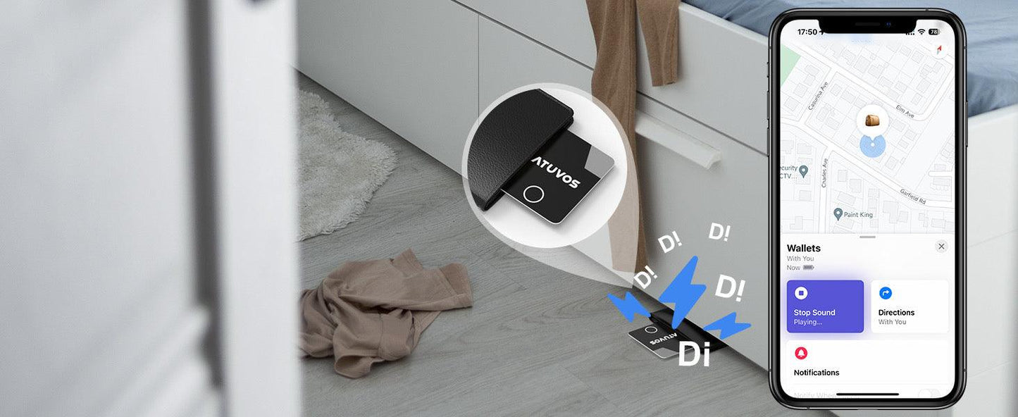 GPS wallet tracker CardTag (apple certified MFI) (ios only)