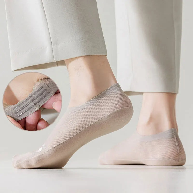 Summer Cool Comfort Socks: Breathable Mesh, Non-Slip Grip