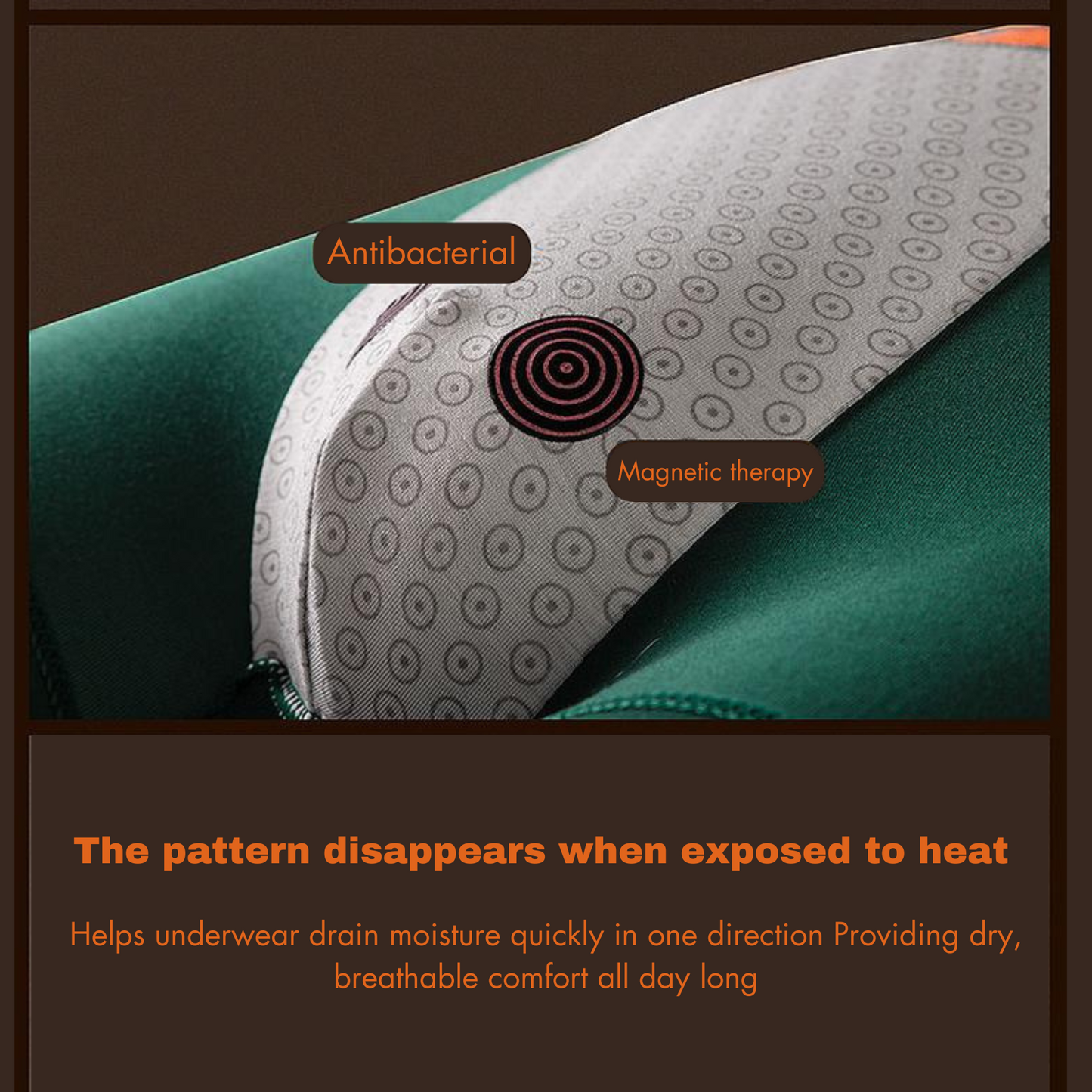 HEPNIES Men's underwear Cotton magnetic technology sports boxer shorts