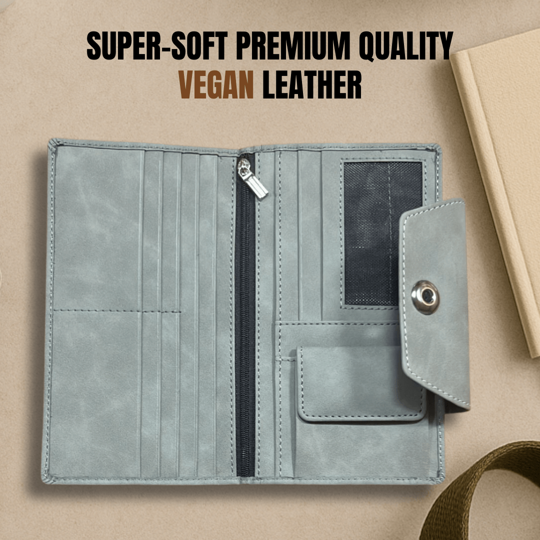 The Quest Premium Leather Travel Wallet (18x10x4 cm)