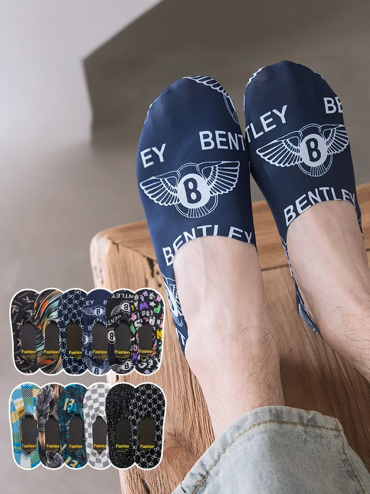 Graphite Emblem Slip Socks