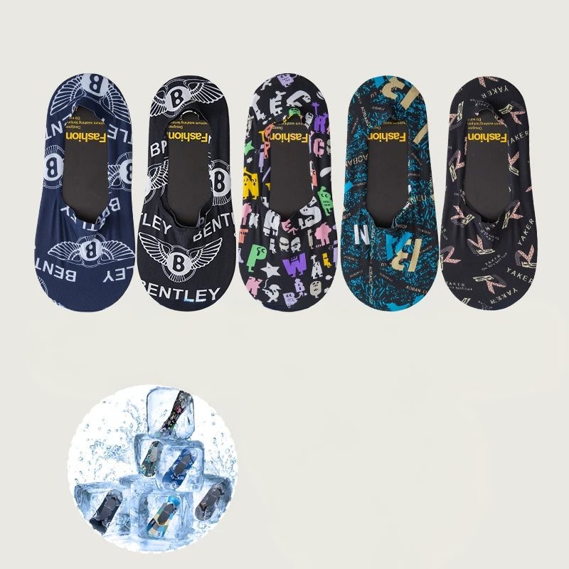 Graphite Emblem Slip Socks