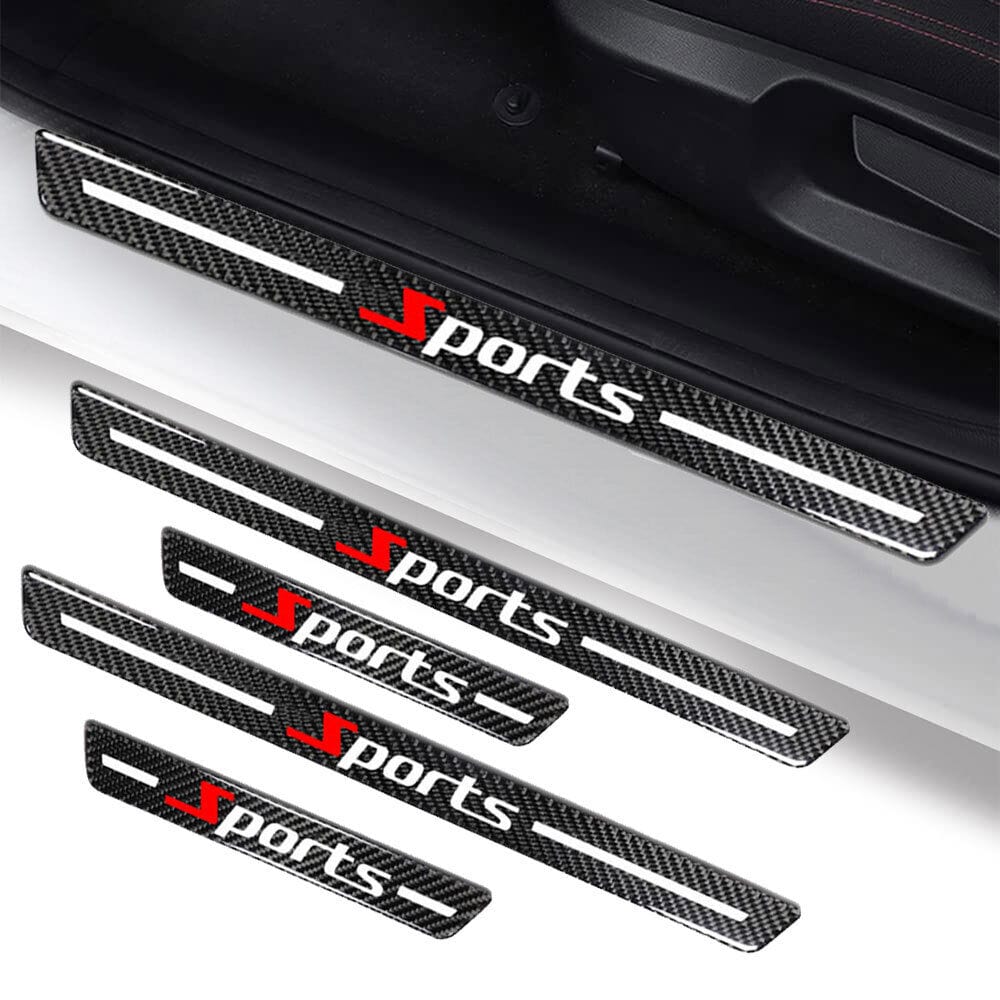 Carbon Fiber Door Sill Protector (4 Pcs)