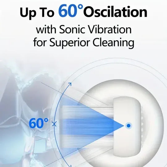 Electric Toothbrush, 60° Oscillation and Vibration Sonic Electric Toothbrush