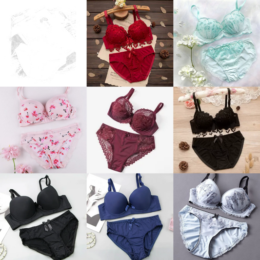 Combo Of 8 Bra & panties Set