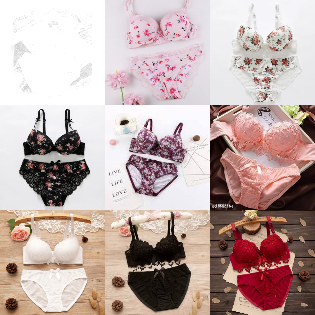 Combo Of 8 Bra & panties Set