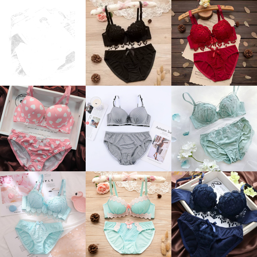 Combo Of 8 Bra & panties Set