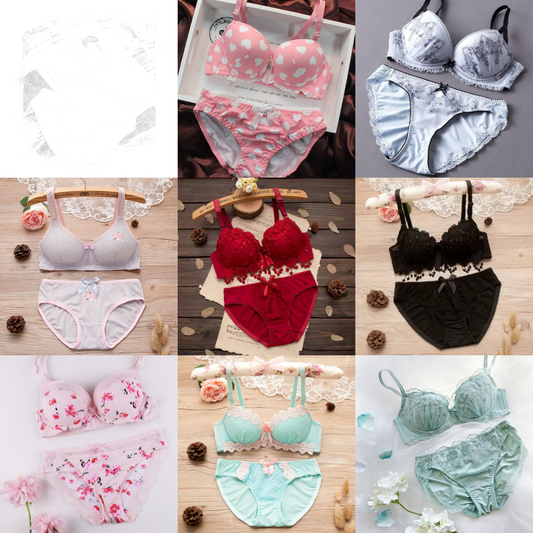Combo Of 8 Bra & panties Set