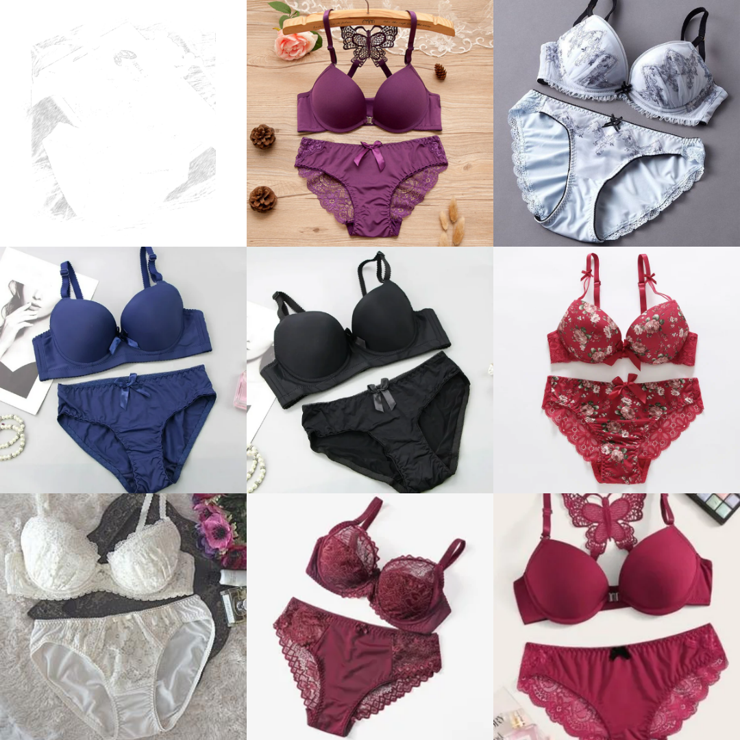 Combo Of 8 Bra & panties Set