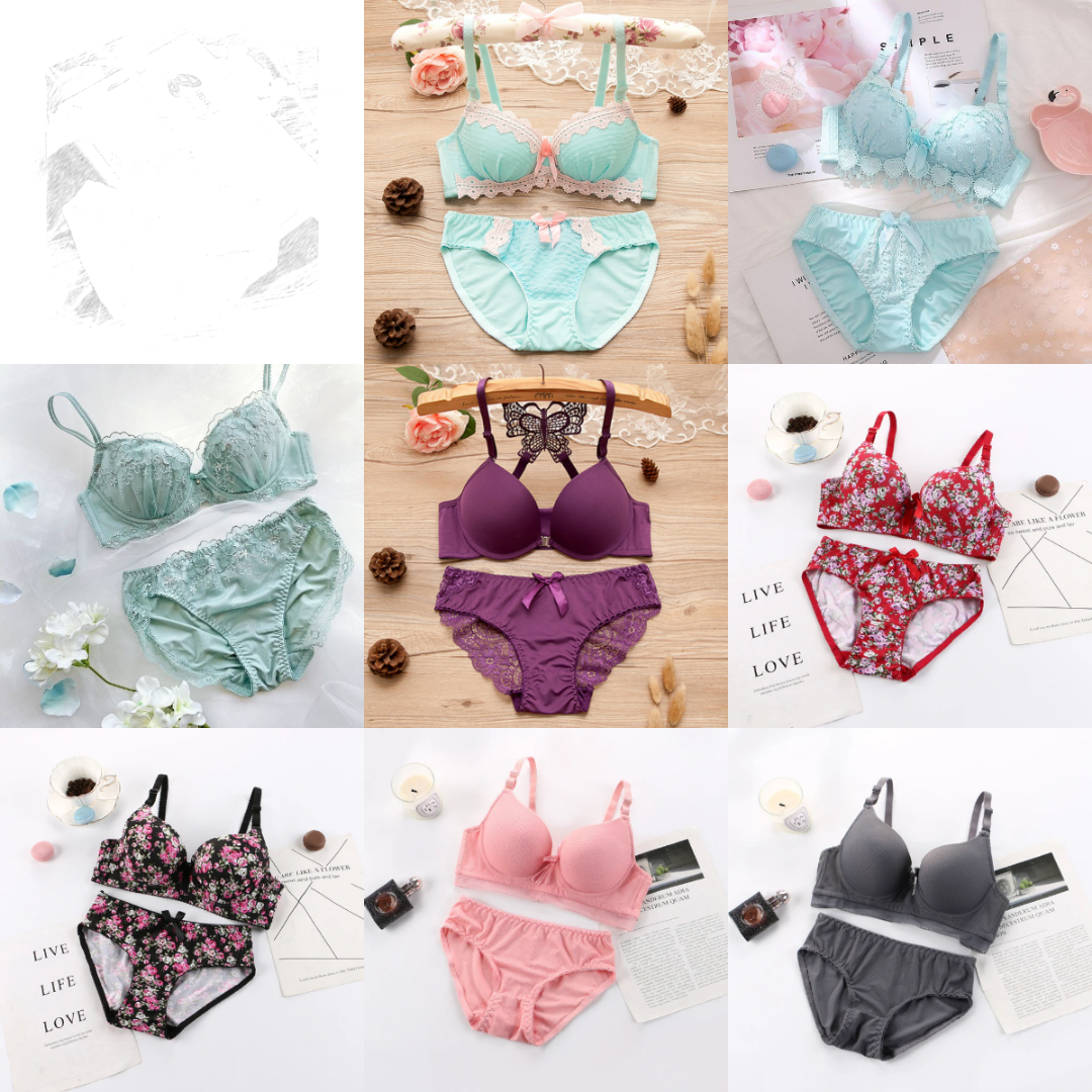Combo Of 8 Bra & panties Set